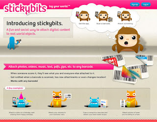 Screen capture of StickyBits web site, click for bigger image.