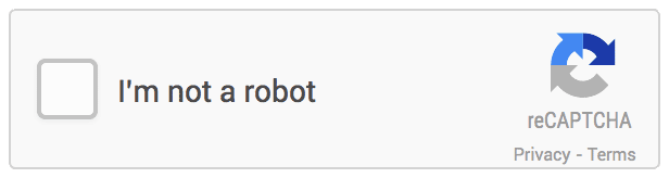 Animated GIF showing the No CAPTCHA deciding you aren't a robot.
